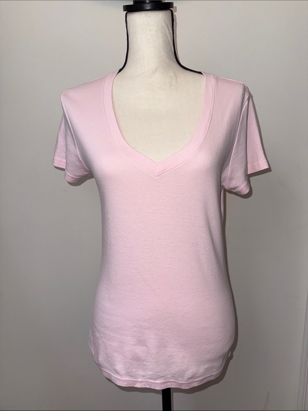 Old Navy Light Pink V-Neck Short Sleeve Tee
